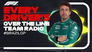 Every Drivers Radio At The End Of Their Race  2023 Sao Paulo Grand Prix [upl. by Ydaj282]