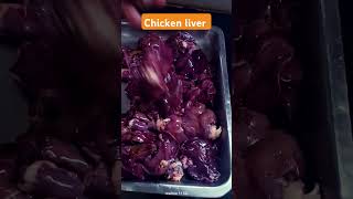 chicken liver killing meat chicken streetfood chickenrecipe food cooking [upl. by Etteragram]