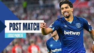 quotIts One Game At A Timequot  SC Freiburg 12 West Ham  Lucas Paquetá  Post Match Reaction [upl. by Ode]