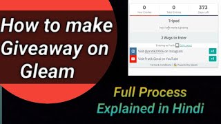 How to Make a Giveaway on GLEAMIO for Free [upl. by Jasper]