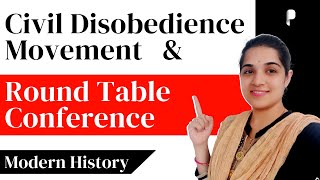 Civil Disobedience Movement amp Round Table Conference  Modern History [upl. by Elaen421]