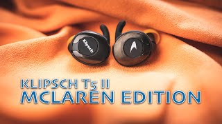 Klipsch T5 II True Wireless Sport McLaren Edition Earbuds Review [upl. by Leiahtan]