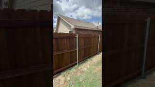 BEFORE AND AFTER diy fence repair build howto [upl. by Weismann]