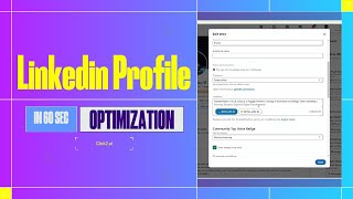 Linkedin Profile Optimization in 60 Seconds [upl. by Studley]