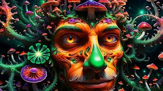 Psychedelic Trance  Magic Mushrooms  Hallucinations mix 2024 AI Graphic Visuals [upl. by Bendicty]