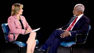 ITU INTERVIEW Kofi Annan Founder and Chairman Kofi Annan Foundation [upl. by Rafaelle77]