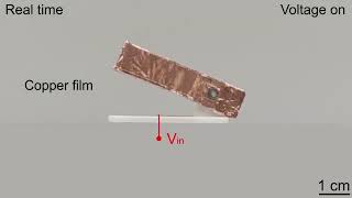 SingleElectrode Electrostatic Repulsion Phenomenon for Remote Actuation and Manipulation Movie 3 [upl. by Stegman]