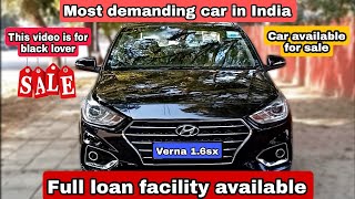 Hyundai Verna Black  verna 2018 model  Verna 2024  verna second hand price  best sedan car [upl. by Darmit]