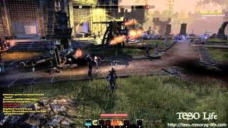 Massive Elder Scrolls Online PvP battle [upl. by Oinoitna]