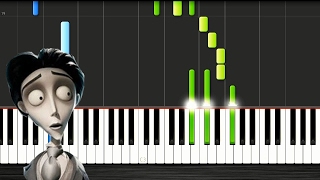 Victors Piano Solo Corpse Bride  SLOW Piano Tutorial 50 Speed [upl. by Neehsas]