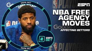 76ers SIGN Paul George amp EXTEND Tyrese Maxey 📈 81 odds to win next seasons TITLE 🏆  ESPN BET Live [upl. by Pietrek]