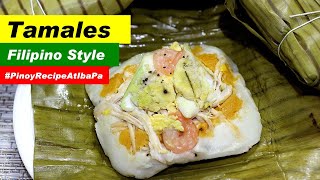 Tamales Filipino Style  How make Tamales Recipe [upl. by Coridon]