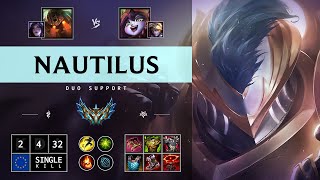 Nautilus Support vs Lulu Super CC  EUW Challenger Patch 1415 [upl. by Ylekalb]