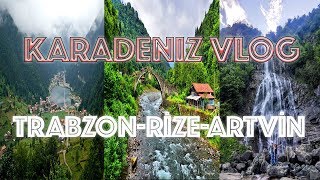 Karadeniz Turunda Gezilecek Yerler  TRABZONRİZEARTVİN GEZİSİ [upl. by Deacon]