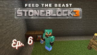 Minecraft Stoneblock 3 Ep 6  Chickens [upl. by Rayford]