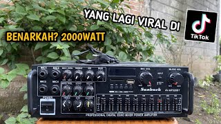 REVIEW AMPLIFIER SUNBUCK AVMP326BT yang lagi viral di TIK TOK [upl. by Ihtac]