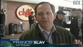 Mike Seidel NBC Nightly News St Louis Airport Tornado 4232011 [upl. by Clovis780]