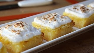 Lemon Bars  Easy Lemon Meringue Bars Recipe [upl. by Mich]