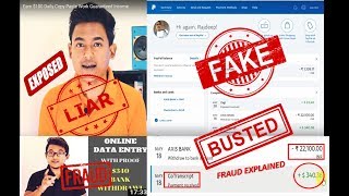 Debroy Technical LIES EXPOSED Fake Payment proof  Copy paste  Data entry  EXPLAINED [upl. by Sternlight529]