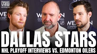 Peter DeBoer Alex Petrovic amp Ty Dellandrea on Journey Back Dallas Stars WCF Playing in Edmonton [upl. by Wildermuth]