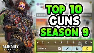 Top 10 Best Guns in Season 9 CODM 2024  Gunsmith Setup amp Loadout Class  Cod Mobile S9 [upl. by Irahc613]