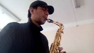 Joe Dassin Les champs elysees sax alto [upl. by Bierman]