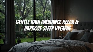 Gentle Rain Ambiance Relax amp Improve Sleep Hygiene [upl. by Baillieu]