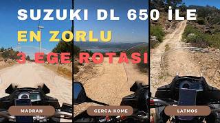 Suzuki v strom dl 650 xt OffRoad Performansı  \ EN ZORLU 3 YOL  \ Ege Rotaları 4K [upl. by Ennaharas]