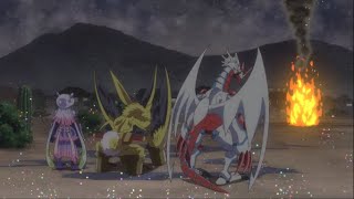 Canoweissmon Thetismon amp Lamortmon VS RareRaremon  Digimon Ghost Game [upl. by Leirua]