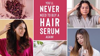 Use these DIY HAIR SERUMS to reduce HAIR FALL DAMAGE and FRIZZ instantly [upl. by Pomcroy]