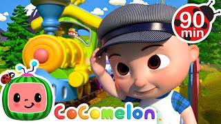 Choo Choo JJ Train Park  CoComelon  Nursery Rhymes for Babies [upl. by Milburn]