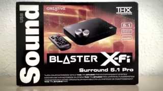 HD Soundblaster XFi Surround 51 Pro  Stopmotion Unboxing [upl. by Poler]