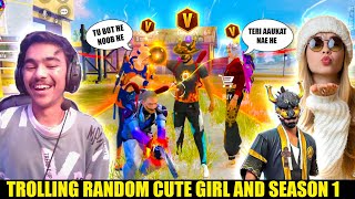 TROLLING RANDOM CUTE GIRLS AND GOLDEN SEASON 1 ON CS RANKED😱 GARENA FREE FIRE [upl. by Michal27]