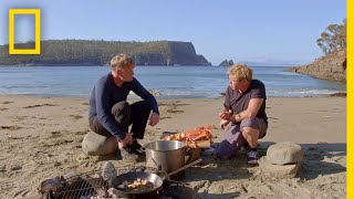 Crayfish Hunting in Tasmania  Gordon Ramsay Uncharted [upl. by Teplica976]