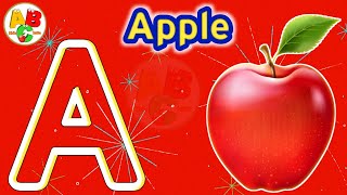 ABC song  nursery rhymes  abc phonics song for toddlers  a for apple [upl. by Yhtommit]