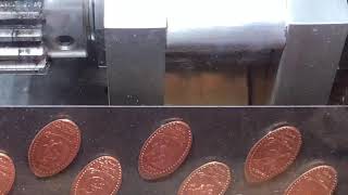 8 Die Eurolink Penny Press in action [upl. by Obadias]