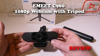 EMEET C960 1080p Webcam with Tripod REVIEW [upl. by Lairea]