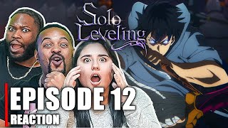 Solo Leveling Episode 12 Reaction  First Time Watching [upl. by Nettirb]