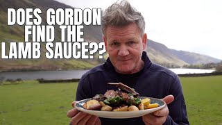 Will Gordon Ramsay Find the Lamb Sauce Cooking Lamb Chops [upl. by Burt284]