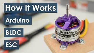 How Brushless Motor and ESC Work and How To Control them using Arduino [upl. by Ahselat848]