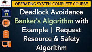 L33 Deadlock Avoidance Bankers Algorithm with Example  Request Resource amp Safety Algorithm [upl. by Nirag795]