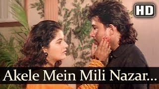 Akele Main Mili Nazar Climax HD  Sarhad Songs  Deepak Tijori  Farha  Kavita Krishnamurthy [upl. by Auqenet332]