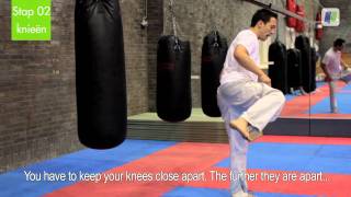 Taekwondo Tutorial Spinning back kick [upl. by Berrie]