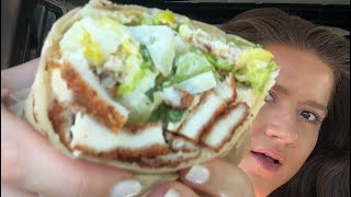 Trying the VIRAL Chicken Caesar Wrap from Ggiata in LA [upl. by Bhatt]