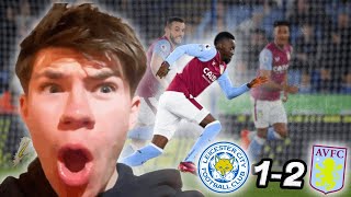 Bertrand Traore Goal Sends Villa 7th  Leicester 12 Aston Villa Reaction [upl. by Yblok]