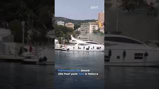 Explosion and fire aboard 23m Pearl yacht Tomi in Mallorca [upl. by Delanos]