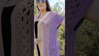 What colors will you choose for this crochet pattern  cardigan shrug wrap plussizefashion [upl. by Franzen]