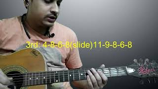 Preme pora baron প্রেমে পড়া বারন guitar tabs lead lesson chords cover  Sweater [upl. by Nerrag69]