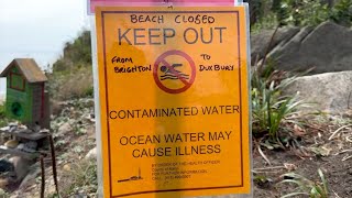 Bolinas Beach closed indefinitely after human waste found seeping from cliffs [upl. by Farnham]