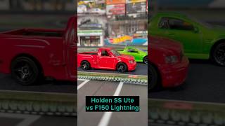 Ford F150 lightning vs Holden SS Ute hotwheels racing streetracing f150 holden [upl. by Certie933]